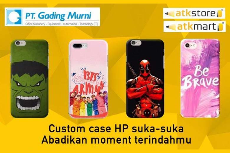 Dealjava Cetak Case HP Custom cuma di Gading Murni ATK